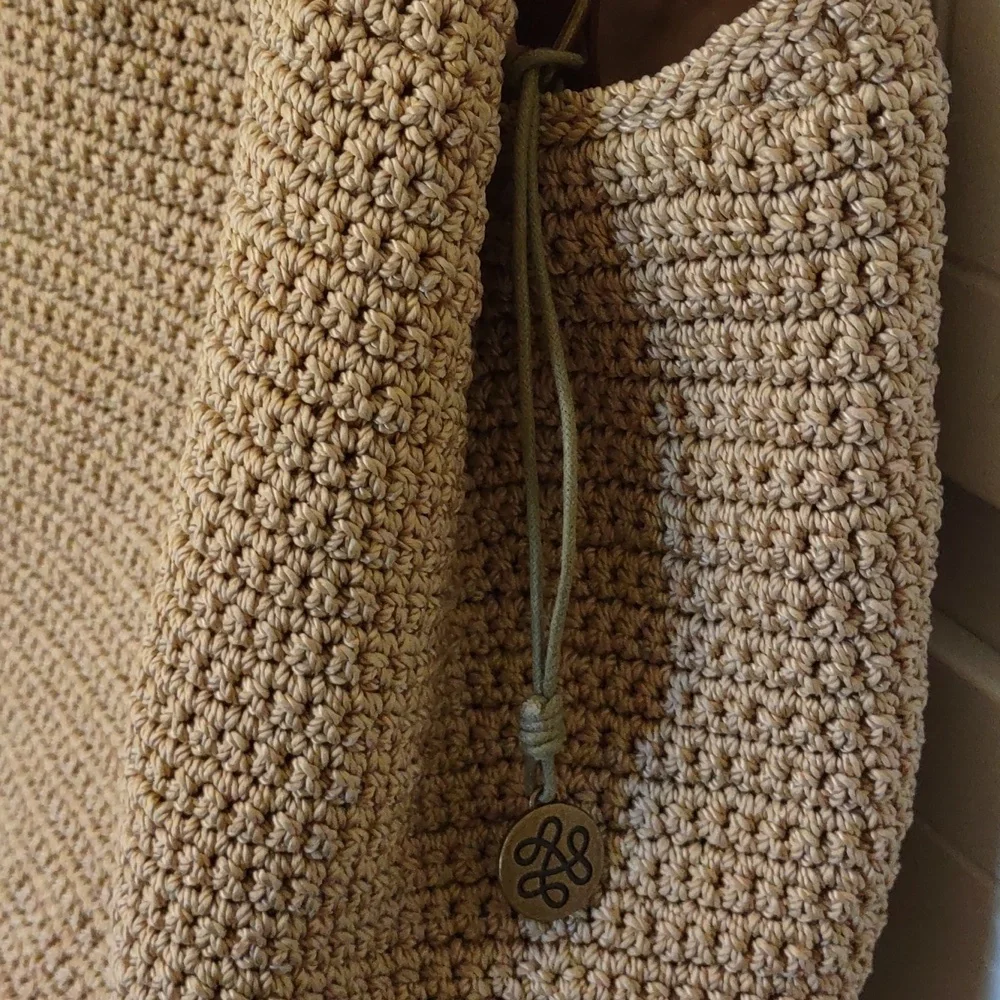 The Sak Roma Crochet Shopper Tote - Picture 2 of 10